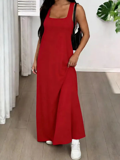 Liva | La Robe Maxi Effet Deux-Pièces à Découpes Structurales