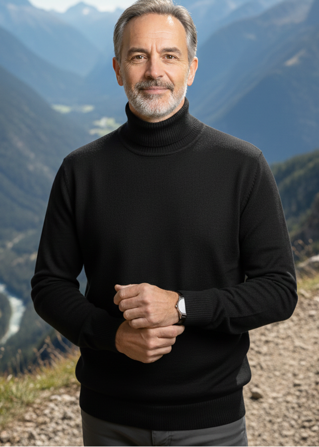 Nathan | Pull Col Roulé en Cachemire