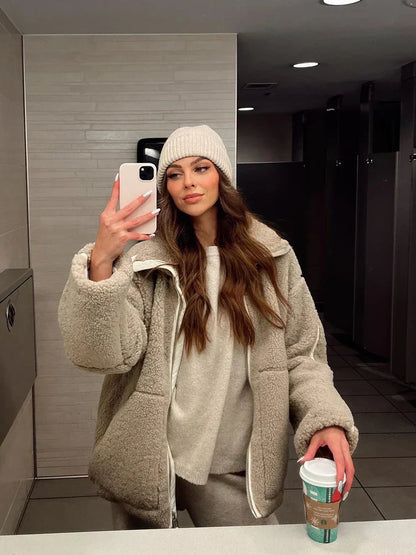 Aurélie | Manteau d’Hiver Doux et Chaleureux